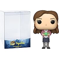 Pam Beesly: P o p ! TV Vinyl Figurine Bundle with 1 Compatible Graphic Protector (1172-57398 - B)