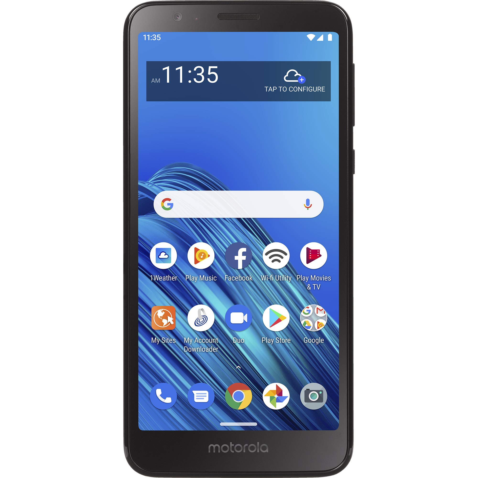 Motorola Simple Mobile Moto E6 4G LTE Prepaid Smartphone (Locked) - Black - 16GB - Sim Card Included - GSM