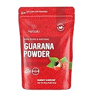 Guarana Powder, 8 oz. Pure Caffeine Powder for Smoothies and Drinks, Natural Caffeine Supplement Powder, Guarana Seed Powder, Natural Guarana Extract Guarana Caffeine. Gluten Free, Vegan. 8 oz.