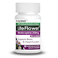 Brain Supplement – Improves Memory, Focus, Clarity, Clinically Studied Bioavailable Lifeflower Breviscapine 200mg - Farlong