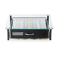 Bartesian Cocktail Capsule Storage Drawer Organizer - Stylish Mixology Cocktails Drink Mixer Holder Dispenser - Home Bar Accessories for Cocktail Maker Machine - Holds Up to 36 Capsules