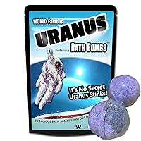 Uranus Bath Bombs XL Fizzers Funny Space Gags for Teen Boys Weird Gags for Men Uranus Jokes Stocking Stuffers for Friends Fun White Elephant Ideas Secret Santa Stocking Ideas for Teens Easter