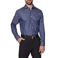 Hickey Freeman Men's Contemporary Fitted Long Sleeve Dress Shirt