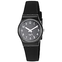 Women's Lady Quartz Silicone Strap, Black, 12 Casual Watch (Model: LB170E)