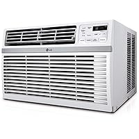 LG 10,000 BTU Window Air Conditioner, Cools 450 Sq.Ft. (18' x 25' Room Size), Quiet Operation, Electronic Control with Remote, 3 Cooling & Fan Speeds, Auto Restart, 115V
