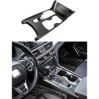 Carbon Fiber Pattern Center Console Gear Shift Panel Compatible for Honda Accord 2022 2018 2019 2020 2021 Interior Accessories Gas Version (NOT for Hybrid) Water Cup Holder Cover ABS Trim
