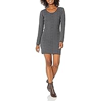 Angie Juniors' Long-Sleeve Knit Sweater Dress