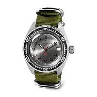 Vostok | Komandirskie K-02 Automatic Self-Winding Russian Military Diver Wrist Watch | WR 200 m | Fashion | Business | Casual Men's Watches | Model 020708