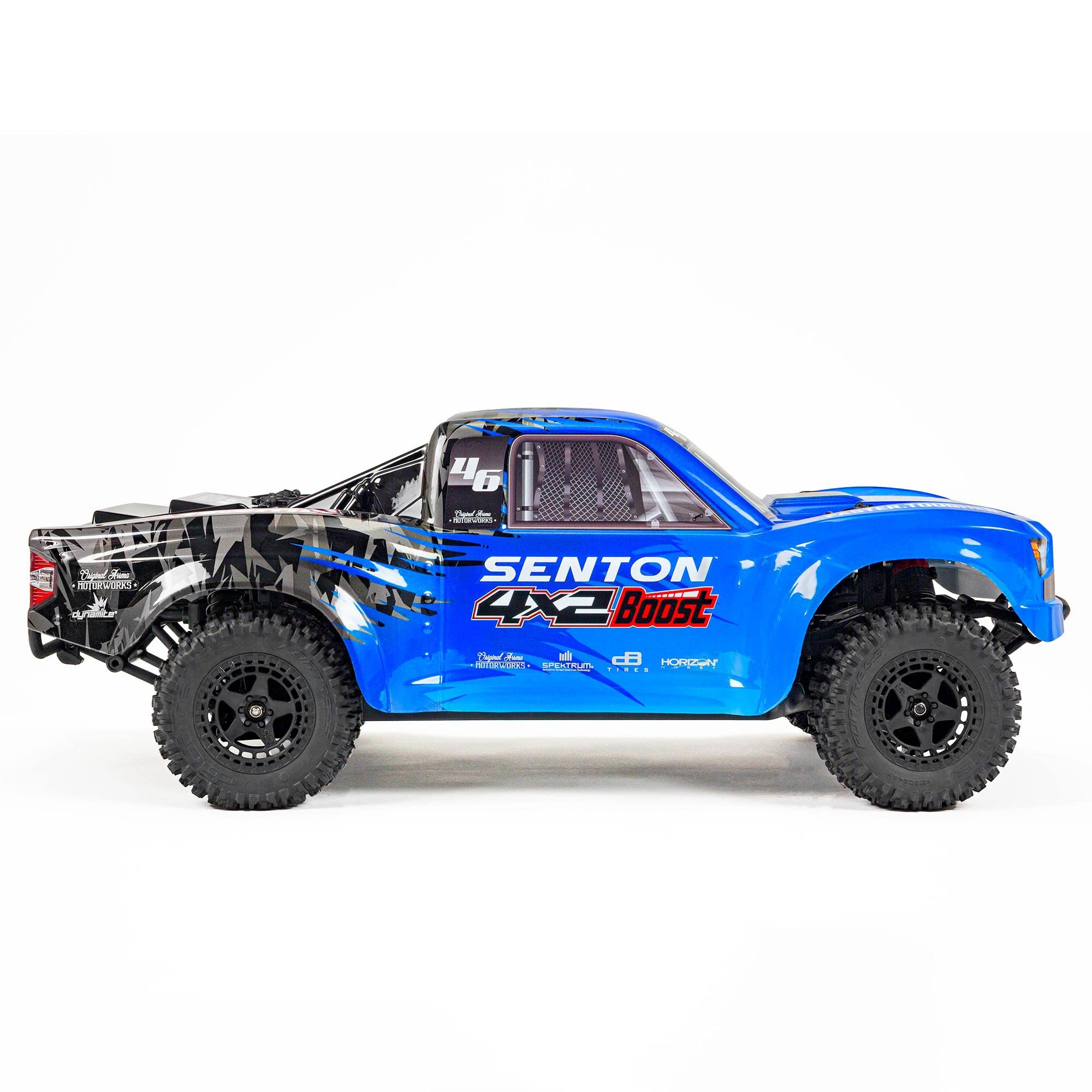 ARRMA RC Truck 1/10 SENTON 4X2 Boost MEGA 550 Brushed Short Course Truck RTR (Batteries and Charger Not Included), Blue, ARA4103V4T2
