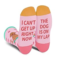 AGRIMONY Funny Cat Dog Socks for Women Teen Girls-Animal Novelty Cute Socks-Mothers Day Cat Dog Mom Gifts Stocking Stuffers
