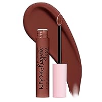 NYX PROFESSIONAL MAKEUP Lip Lingerie XXL Matte Liquid Lipstick - Low Cut (Warm Brown Nude)