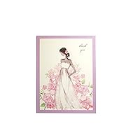 Set of 48 Fashionable Bride Thank you Notes and Envelopes