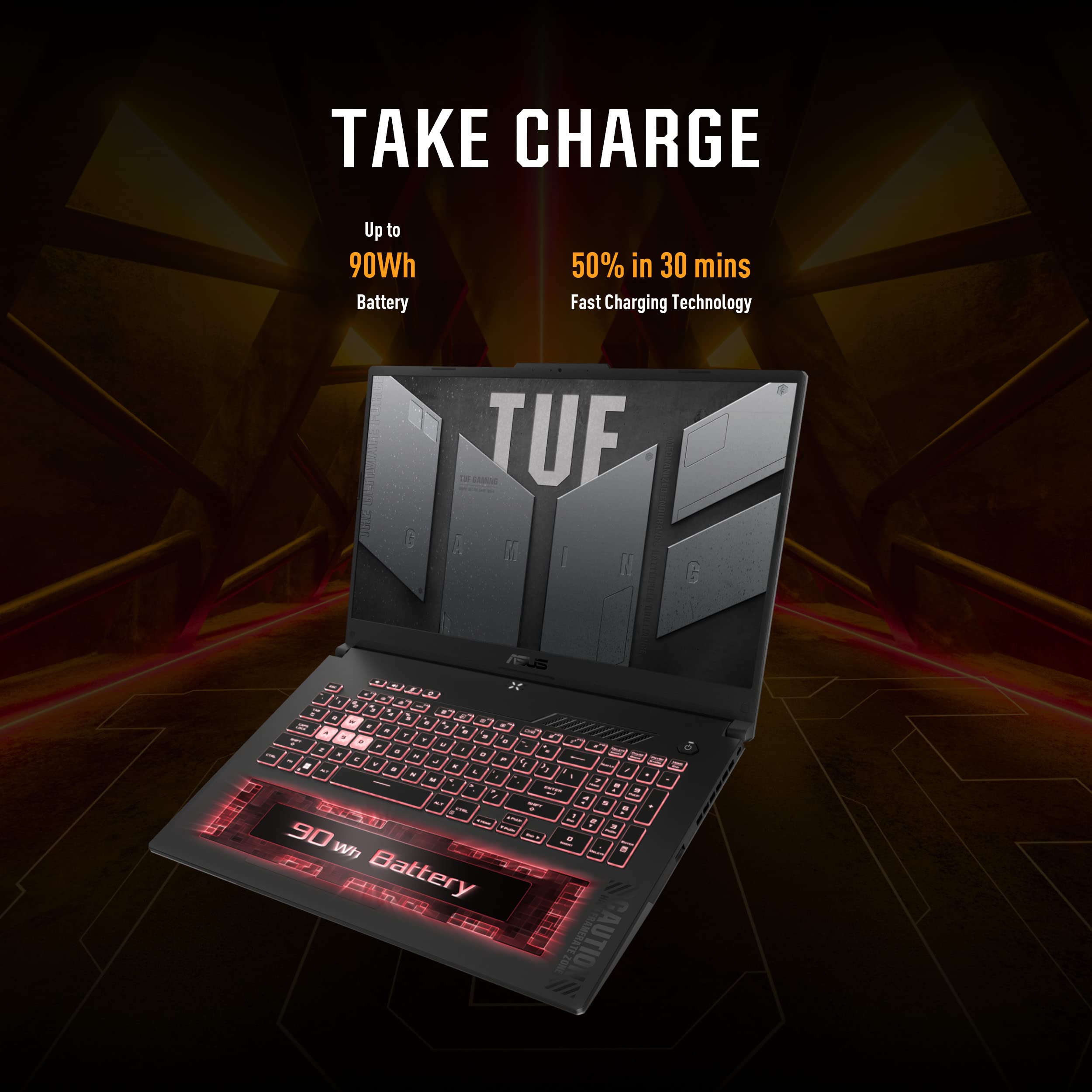 ASUS TUF Gaming A17 (2023) Gaming Laptop, 17.3” FHD 144Hz Display, GeForce RTX 4050, AMD Ryzen 9 7940HS, 16GB DDR5, 1TB PCIe 4.0 SSD, Wi-Fi 6, Windows 11, FA707XU-EH94