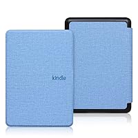 Case for Kindle Paperwhite 2022 11th Gen 6 inch Slim Case, Fabric Magnetic Smart Cover with Auto Sleep/Wake Function, for Amazon Kindle Paperwhite E-Reader 2022 with Hand Strap (Orange),Blue