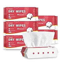 Disposable Face Towel, ZONSEN Dry Wipes Deeply Cleansing Facial Cotton Tissue, Chemical-Free Unscented Biodegradable Ultra Soft Cotton Wipes, Extra Thick Lint Free for Sensitive Skin, 360 Count