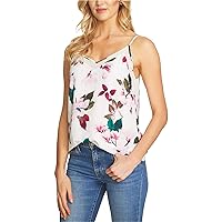 1.STATE Womens Floral Knit Blouse