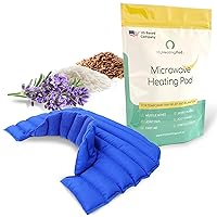 My Heating Pad Microwavable Neck and Shoulder Wrap Plus - Neck Heating Pad, Neck and Shoulder Relaxer, Portable Heating Pad, Large Heating Pad - Neck Wrap Microwavable - 1 Pack Blue - Lavender Scent