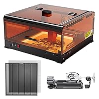 ATOMSTACK A24 Ultra 24000mW Kit, with Laser Engraver & B3 Enclosure & R2 V2 Laser Rotary Roller & F4 Honeycomb Laser Bed 24W Output Power Laser Cutter, for Wood Metal A