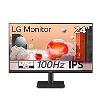 LG 24MS500 24-inch IPS Monitor Full HD 100Hz 5ms HDMI 1.4 Tilt Stand Black