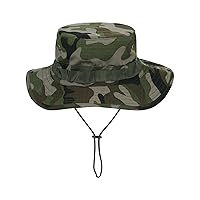 Beach Hats for Small Heads Cap Hunting Mens Outdoor Hat Fisherman Hats Cap Boonie Hat Camouflage Cow Pattern