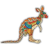 Vibrant Colorful Kangaroo Sticker – Australian Wildlife Car Bumper & Window Sticker Toolbox Laptop Skateboard Luggage Sticker for Truck Hardhat Stickers for Men and Woman 5