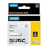 DYMO Rhino Industrial Vinyl Labels, 1/2