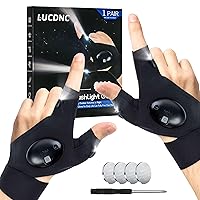 LED Flashlight Gloves Gifts for Men Dad Husband,Mothers Fathers Day Men Gifts,Cool Gadget Tools Fishing Gifts,Unique Men Gifts for Birthday Gifts Valentines Day,Christmas Gifts