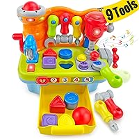 Toys for 1 Year Old Boy Toys, 9 in 1 Multifunction Music Workbench Baby Boy Toys for 1 + Year Old Boy 2 Year Old Boy Toys Baby Toys 12-18 Months with 123,Shape,Color, 1 Year Old Toys Boy Birthday Gift
