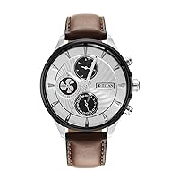 Titan Mens 43.5 mm Maritime II Blue Dial Leather Analogue Watch - 1873KL01, Brown