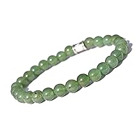 6 mm Round Beads Bracelet Crystal Healing Natural Stone (Green Aventurine)