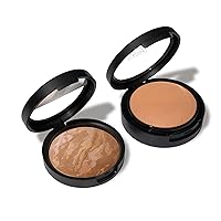 LAURA GELLER NEW YORK It Takes Two: Baked Double Take Full Coverage Foundation + Baked Balance-n-Brighten Color Correcting Foundation - Sand