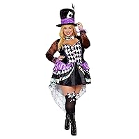 Dreamgirl Women's Plus Size Raving Mad Costume | Mad Hatter Costumes