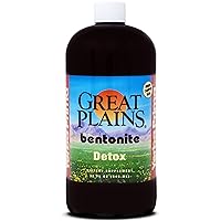 Great Plains Bentonite - 32 oz - Natural Internal Liquid Clay Cleansing Supplement - BPA-Free Plastic Bottle
