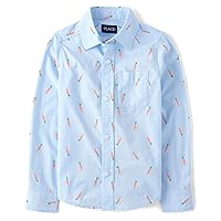 The Children's Place Boy's Long Sleeve Button Down Shirts
