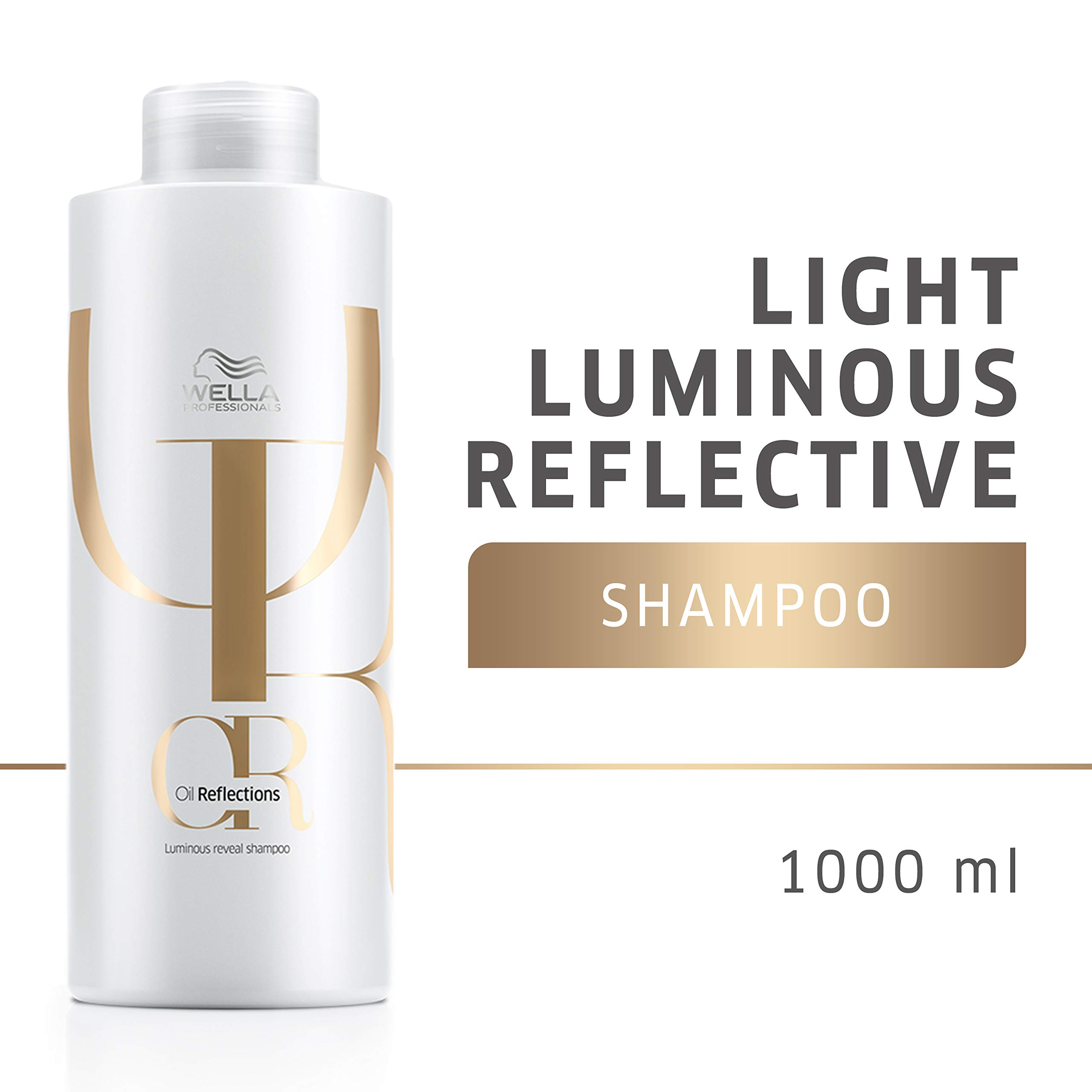 WELLA PROFESSIONALS Oil Reflections Luminous Reveal Shampoo, With Natural Botanicals, Camellia Oil and White Tea Extract, For long-Lasting Softness and Shine, 33.8oz