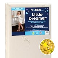 Moonlight Slumber Little Dreamer Crib Mattress Cover, Ecru, Hypoallergenic - Mattress Not Included