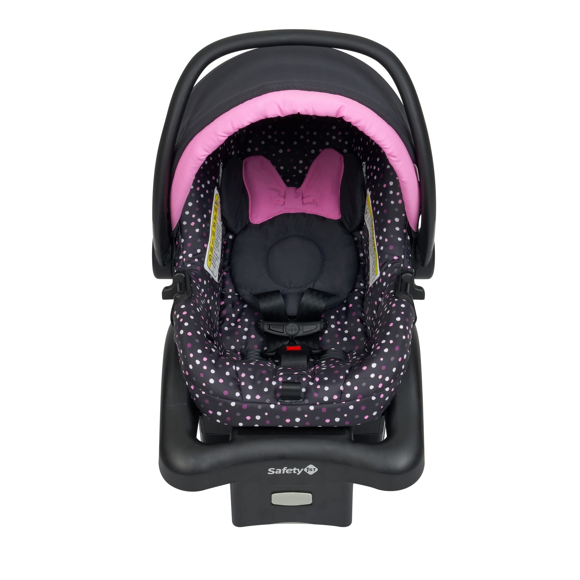 Disney Baby Minnie Mouse Simple Fold LX Travel System, Lift to fold compactly in Less Than a Second for Easy Storage; self-Standing When Folded, Minnie Dot Party