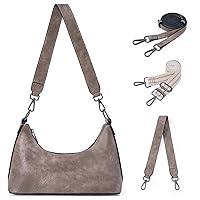 Shoulder Bag Purses for Women Small Hobo Bags Vegan Leather Crossbody Bags for Women with 3 Adjustable Strap