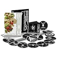 P90X DVD Workout Base Kit, Home Gym Bodyweight Exercise Program, No Workout Equipment Needed, Nutrition Guide Included, 12 Fitness DVDs