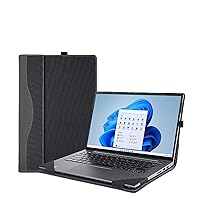Case Cover for 16-inch Lenovo IdeaPad Slim 5 16IRL8 16IAH8 16ABR8&IdeaPad 5 Pro 16ACH6 16IHU6 16IAH7 16ARH7&IdeaPad Pro 5 16APH8 16ARP8 16IRH8 Laptop Sleeve,PU Leather Protective Bag (Dark Grey)
