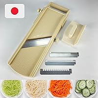 Mandoline Slicer for Vegetable, Fruit [Made in Japan] Kitchen Peelers Japanese Stainless Steel Blade