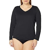 Kanu Surf Womens Plus Size Solid Upf 50 Long Sleeve Swim Shirt Rashguard