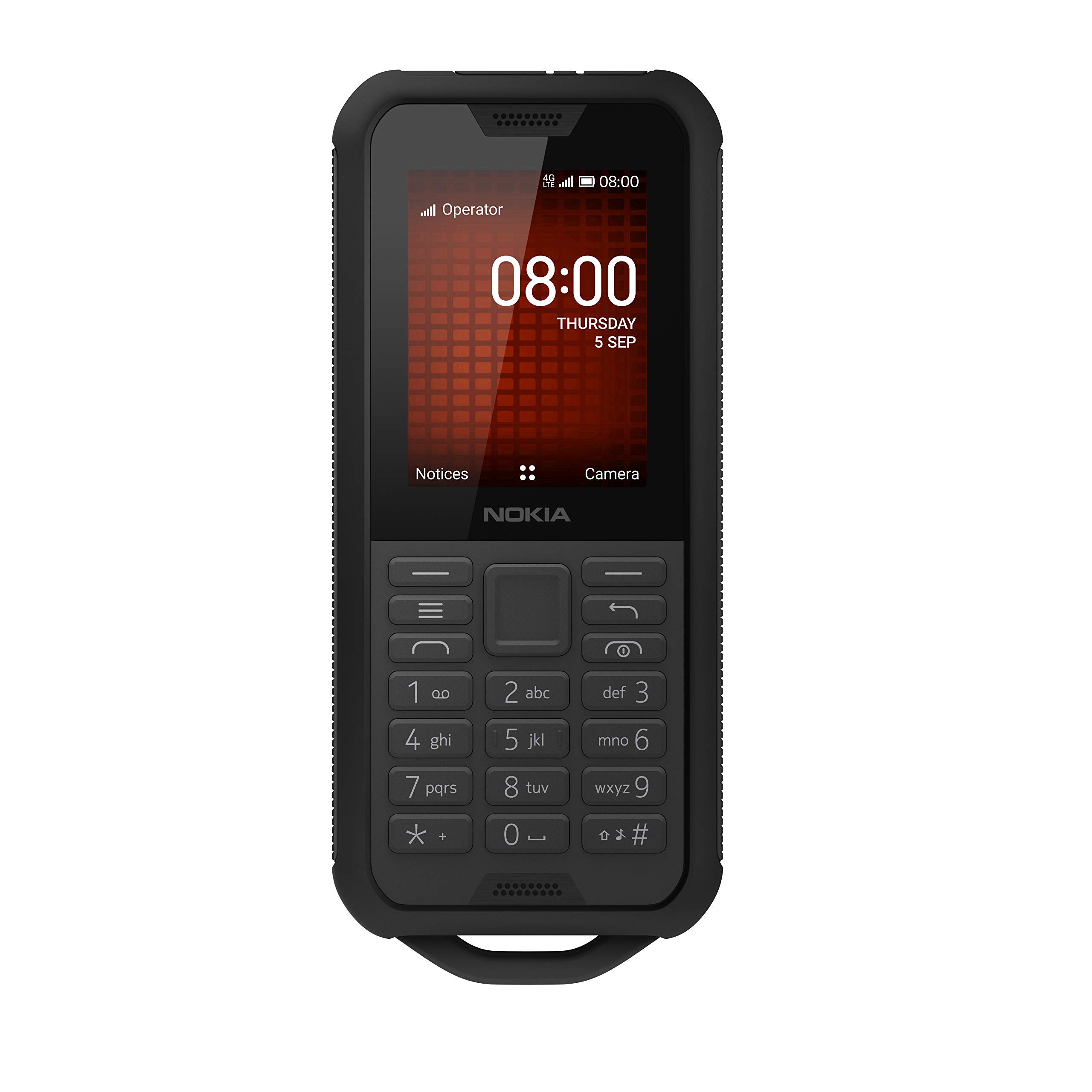Nokia 800 Tough Single-SIM 4GB ROM + 512MB RAM (GSM Only | No CDMA) Factory Unlocked 4G/LTE Smartphone (Black) - International Version