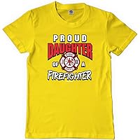 Threadrock Big Girls' Proud Daughter of a Firefighter Youth T-Shirt