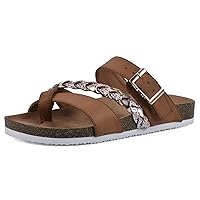 WHITE MOUNTAIN Kids Gramma Signature Comfort-Molded Braided Footbed Sandal