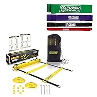POWER GUIDANCE Agility Ladder (20 Feet) for Speed Agility Training&Pull Up Assist Bands Heavy Duty Resistance Band Mobility