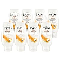 Jergens Ultra Healing Moisturizer for Dry Skin, Hand and Body Lotion, with Hydralucence Blend, Vitamins C, E and B5, 3 Oz, Pack of 12