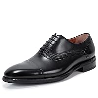 Men's Dress Shoes for Men Formal Oxford Tuxedo Dress Shoes Genuine Leather Modern Formal Business Derby Shoes