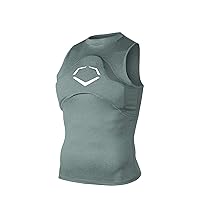 Men's Chest Guard Sleeveless Shirt - Charcoal, Adult and Youth Sizes