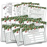 Christmas Friendly Feud Quiz, Baby Shower Game Night, Christmas Party Game, Family Activity, Feud Trivia Quiz, Holiday Games for Adults Kids Coworkers Groups Christmas Party Supplies-005